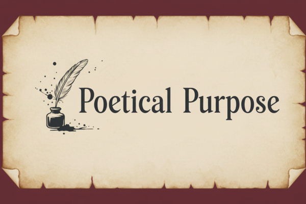 Poetical Purpose Logo Maroon Corners